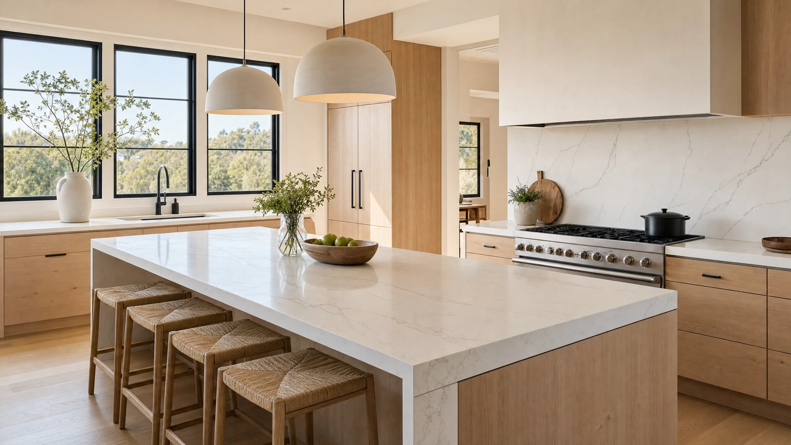 Scandinavian-Inspired Kitchen — Sacramento countertop installation